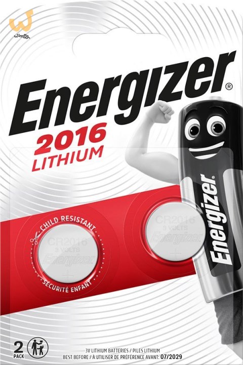 ENERGIZER BATERIE SPECJALISTYCZNA LITHIUM CR2016 2 SZTUKI 3V ENERGIZER BATERIE SPECJALISTYCZNA LITHIUM CR2016 2 SZTUKI 3V
