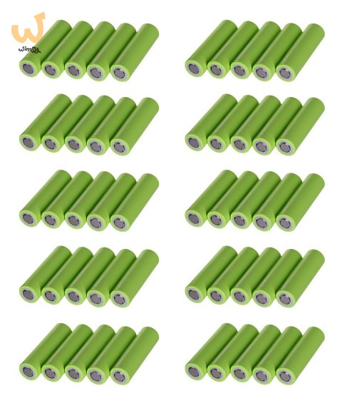 GREEN CELL OGNIWA 18650 50X AKUMULATOR 18650 LI-ION INR1865029E 3.7V 2900MAH GREEN CELL OGNIWA 18650 50X AKUMULATOR 18650 LI-ION INR1865029E 3.7V 2900MAH