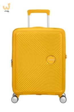 Kabinowa walizka American Tourister Soundbox EXP - golden yellow