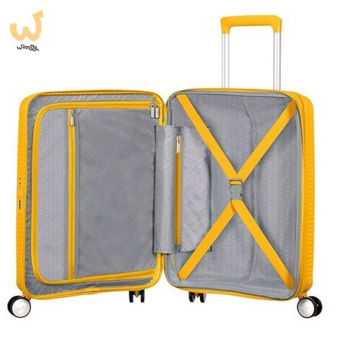 Kabinowa walizka American Tourister Soundbox EXP - golden yellow Kabinowa walizka American Tourister Soundbox EXP - golden yellow