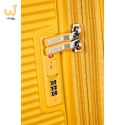 Kabinowa walizka American Tourister Soundbox EXP - golden yellow