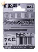 MAXELL Bateria alkaliczna LR03, 4 szt.
