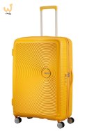 Walizka duża American Tourister Soundbox - golden yellow