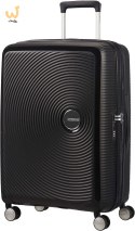 Walizka średnia American Tourister Soundbox EXP - bass black