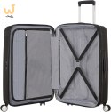 Walizka średnia American Tourister Soundbox EXP - bass black