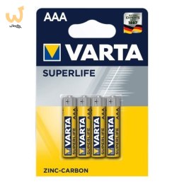 Zestaw baterii cynkowo-węglowe VARTA Superlife R03 AAA (Zn-C; x 4)