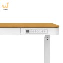 Biurko TUCKANO z regulacją wysokości ET119W-C Biały/dąb
