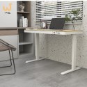 Biurko TUCKANO z regulacją wysokości ET119W-C Biały/dąb