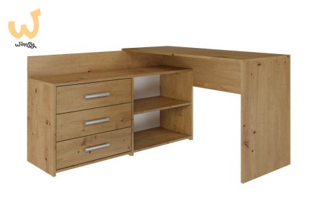 Biurko narożne + komoda DANY 120x50xH76 artisan Biurko narożne + komoda DANY 120x50xH76 artisan