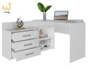 Biurko narożne + komoda DANY 120x50xH76 biały