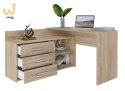Biurko narożne + komoda DANY 120x50xH76 sonoma