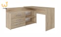 Biurko narożne + komoda DANY 120x50xH76 sonoma