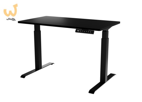 Biurko z elektryczną regulacją wysokości MOON 121x67x72-120 czarny Biurko z elektryczną regulacją wysokości MOON 121x67x72-120 czarny