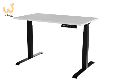 Biurko z elektryczną regulacją wysokości MOON 121x67x72-120 czarny/biały Biurko z elektryczną regulacją wysokości MOON 121x67x72-120 czarny/biały