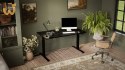 Biurko z elektryczną regulacją wysokości MOON LONG 150x80x72-120 czarny