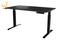 Biurko z elektryczną regulacją wysokości MOON LONG 150x80x72-120 czarny/antracyt
