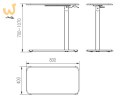 Biurko/Stolik z regulowaną wys. LAPTOP DESK czarny
