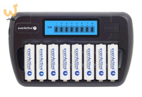 EVERACTIVE ŁADOWARKA PROCESOROWA AAA/AA, 8 W PEŁNI NIEZALEŻNYCH KANAŁÓW, ŁADOWANIE, ODŚWIEŻANIE, ADAPTER 12V W ZEST. NC-800 EVERACTIVE ŁADOWARKA PROCESOROWA AAA/AA, 8 W PEŁNI NIEZALEŻNYCH KANAŁÓW, ŁADOWANIE, ODŚWIEŻANIE, ADAPTER 12V W ZEST. NC-800