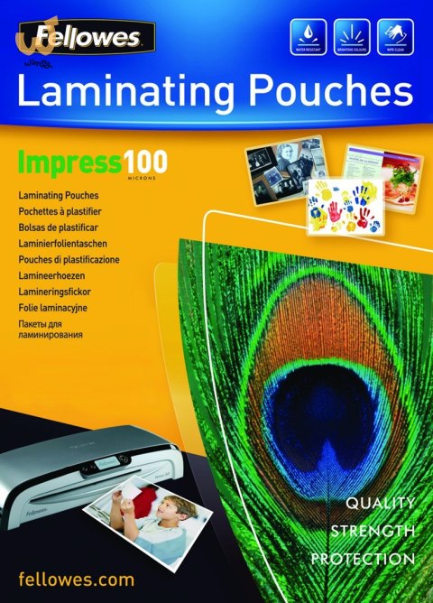 Fellowes Folia laminacyjna A4 100 mic. 100 szt. Fellowes Folia laminacyjna A4 100 mic. 100 szt.