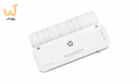 HP ONELAM Laminator 400 A4, na zimno/ciepło, zintegrowany trymer, zaokrąglacz rogów, prędkość 40cm/min + 15 folii: 3xA4, 4xA5, 4 HP ONELAM Laminator 400 A4, na zimno/ciepło, zintegrowany trymer, zaokrąglacz rogów, prędkość 40cm/min + 15 folii: 3xA4, 4xA5, 4