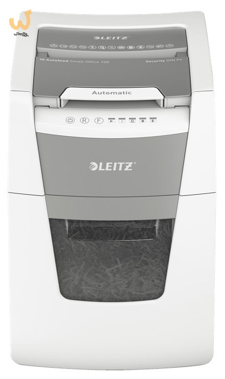 Leitz Niszczarka IQ AutoFeed 100, P4, 100 kartek, 34 l kosz Leitz Niszczarka IQ AutoFeed 100, P4, 100 kartek, 34 l kosz