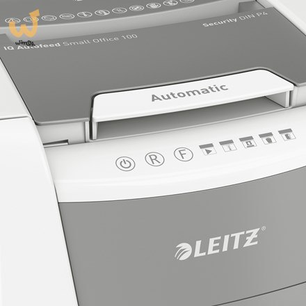 Leitz Niszczarka IQ AutoFeed 100, P4, 100 kartek, 34 l kosz Leitz Niszczarka IQ AutoFeed 100, P4, 100 kartek, 34 l kosz