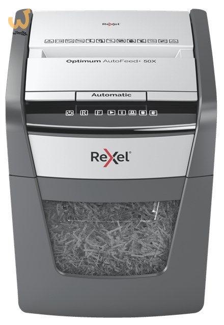 Rexel Niszczarka Optimum AutoFeed+ 50X, (P-4), 50 kartek, 20 l kosz Rexel Niszczarka Optimum AutoFeed+ 50X, (P-4), 50 kartek, 20 l kosz