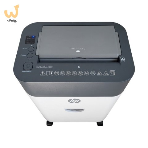HP Niszczarka ONESHRED Auto 100CC, biało-szara HP Niszczarka ONESHRED Auto 100CC, biało-szara