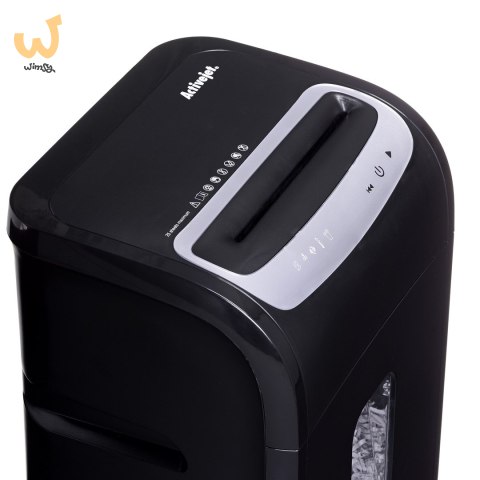 Niszczarka Activejet ASH-2502C, P-4, 28 l, ścinki 4x40 mm, czarna Niszczarka Activejet ASH-2502C, P-4, 28 l, ścinki 4x40 mm, czarna