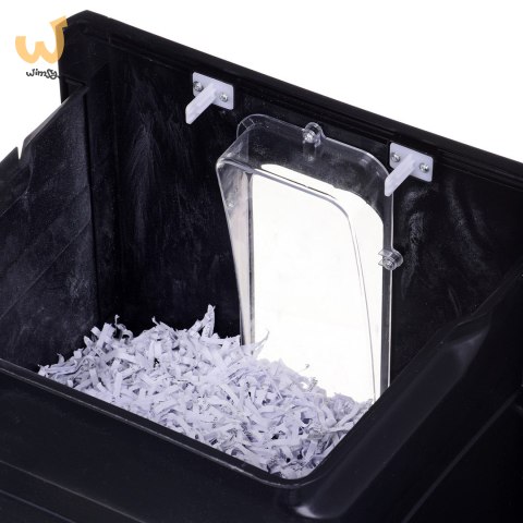 Niszczarka Activejet ASH-2502C, P-4, 28 l, ścinki 4x40 mm, czarna Niszczarka Activejet ASH-2502C, P-4, 28 l, ścinki 4x40 mm, czarna
