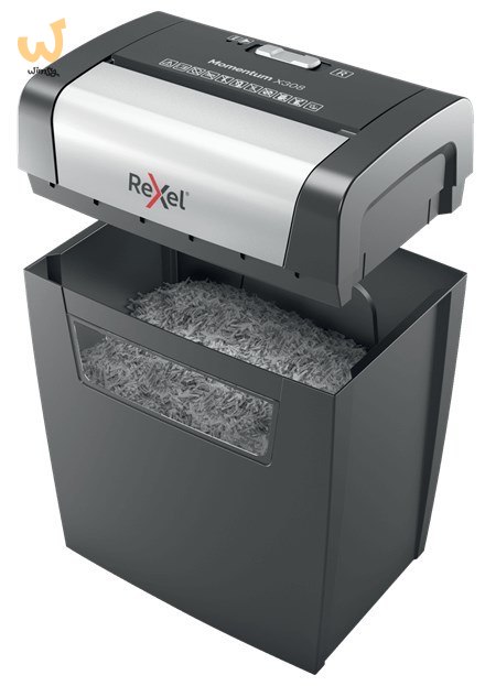Rexel Niszczarka Momentum X308, 8 kartek, P-3, 15 l kosz, czarna Rexel Niszczarka Momentum X308, 8 kartek, P-3, 15 l kosz, czarna