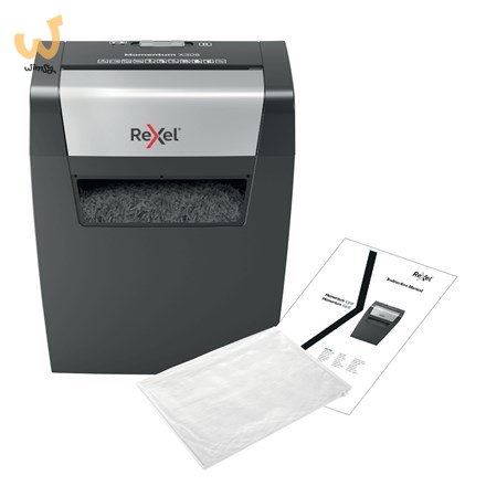 Rexel Niszczarka Momentum X308, 8 kartek, P-3, 15 l kosz, czarna Rexel Niszczarka Momentum X308, 8 kartek, P-3, 15 l kosz, czarna