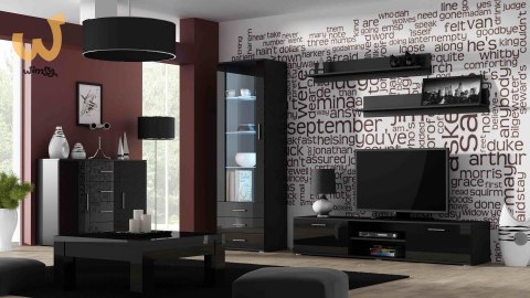 Witryna SOHO S1 czarny/ czarny połysk Witryna SOHO S1 czarny/ czarny połysk
