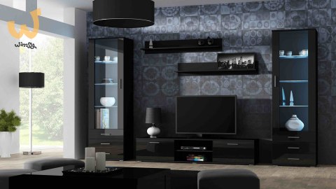 Witryna SOHO S1 czarny/ czarny połysk Witryna SOHO S1 czarny/ czarny połysk