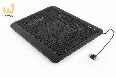 GEMBIRD PODSTAWKA CHŁODZĄCA POD NOTEBOOKA 15" 1X WENTYLATOR 12CM, PODŚWIETLENIE LED, NBS-1F15-04 GEMBIRD PODSTAWKA CHŁODZĄCA POD NOTEBOOKA 15" 1X WENTYLATOR 12CM, PODŚWIETLENIE LED, NBS-1F15-04