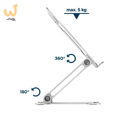 GEMBIRD SKŁADANA PODSTAWKA POD NOTEBOOKA 15,6" SREBRNA GEMBIRD SKŁADANA PODSTAWKA POD NOTEBOOKA 15,6" SREBRNA