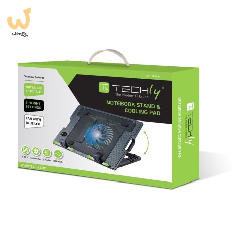 TECHLY PODSTAWKA CHŁODZĄCA WENTYLATOR POD LAPTOPA TECHLY PODSTAWKA CHŁODZĄCA WENTYLATOR POD LAPTOPA