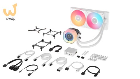 CORSAIR iCUE LINK TITAN 240 RX LCD White AIO, 240mm Radiator, Liquid CPU Cooler CORSAIR iCUE LINK TITAN 240 RX LCD White AIO, 240mm Radiator, Liquid CPU Cooler