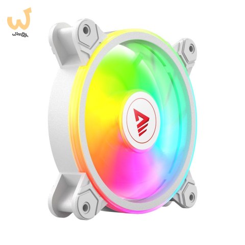 SAVIO ZESTAW 4 WENTYLATORÓW ARGB 120 MM WRAZ Z KONTROLEREM ORAZ PILOTEM FAN-01 WHITE SAVIO ZESTAW 4 WENTYLATORÓW ARGB 120 MM WRAZ Z KONTROLEREM ORAZ PILOTEM FAN-01 WHITE