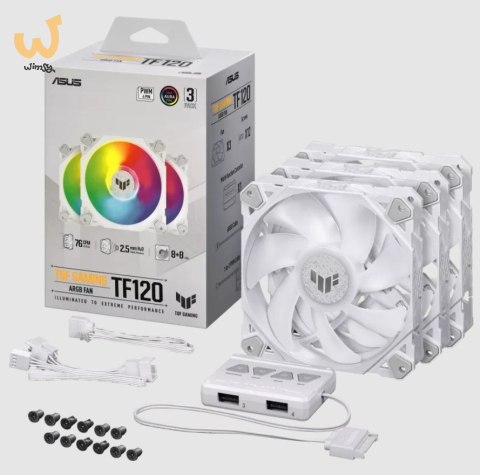 Wentylator ASUS TF120 TUF GAMING ARGB WHITE 3IN1 Wentylator ASUS TF120 TUF GAMING ARGB WHITE 3IN1