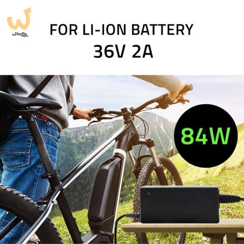 QOLTEC ŁADOWARKA DO BATERII ROWERU ELEKTRYCZNEGO 36V | 42V | 2A | 5.5*2.1 QOLTEC ŁADOWARKA DO BATERII ROWERU ELEKTRYCZNEGO 36V | 42V | 2A | 5.5*2.1