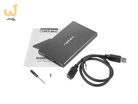 Obudowa NATEC Rhino GO NKZ-0941 (2.5"; USB 3.0; Aluminium; kolor czarny) Obudowa NATEC Rhino GO NKZ-0941 (2.5"; USB 3.0; Aluminium; kolor czarny)