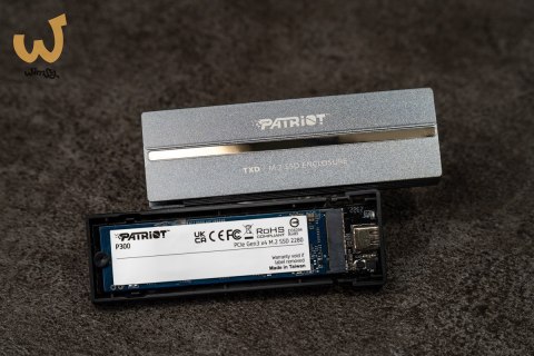 Patriot TXD obudowa USB3.2 do SSD M.2 NVMe 1.3, do 8TB - Aluminium Patriot TXD obudowa USB3.2 do SSD M.2 NVMe 1.3, do 8TB - Aluminium