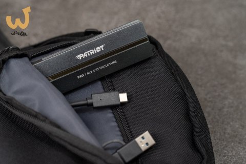 Patriot TXD obudowa USB3.2 do SSD M.2 NVMe 1.3, do 8TB - Aluminium Patriot TXD obudowa USB3.2 do SSD M.2 NVMe 1.3, do 8TB - Aluminium