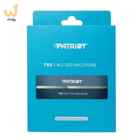 Patriot TXD obudowa USB3.2 do SSD M.2 NVMe 1.3, do 8TB - Aluminium Patriot TXD obudowa USB3.2 do SSD M.2 NVMe 1.3, do 8TB - Aluminium