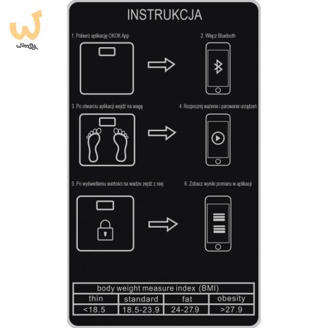 Waga łazienkowa elektroniczna DAPAN Waga łazienkowa elektroniczna DAPAN