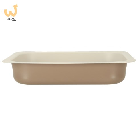 Blacha do pieczenia tortownica forma do ciast wypieków tłoczona 29cm x 22cm x 6cm brązowa Blacha do pieczenia tortownica forma do ciast wypieków tłoczona 29cm x 22cm x 6cm brązowa