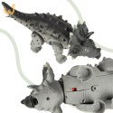 Dinozaur Triceratops zabawka interaktywna na baterie chodzi świeci ryczy