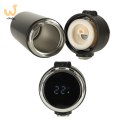Kubek bidon termiczny z ustnikiem termos LED 420ml czarny