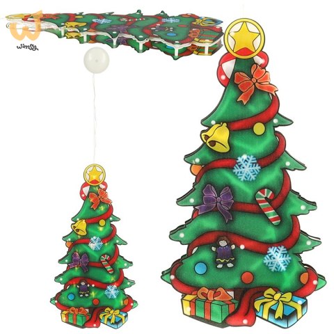 Lampki LED wisząca dekoracja okna świąteczna choinka XXL 45cm Lampki LED wisząca dekoracja okna świąteczna choinka XXL 45cm